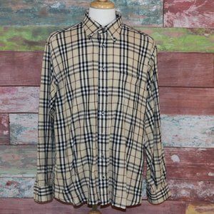 Burberry London Nova Check L/S Shirt Size XL Mens